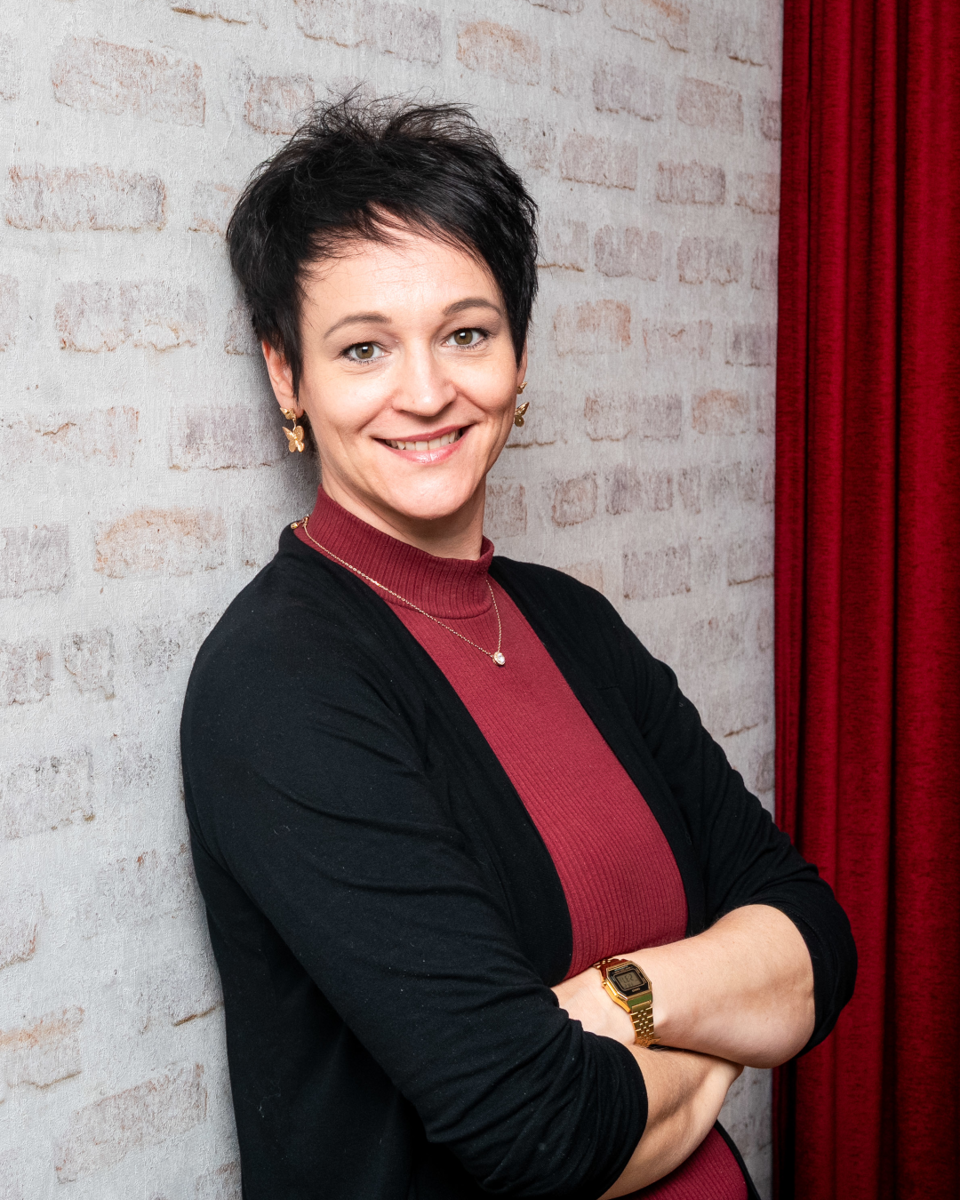 Daniela Huber bei der Filmarbeit